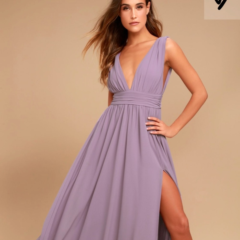 Lulu’s Heavenly Hues Dusty Purple Prom Dress